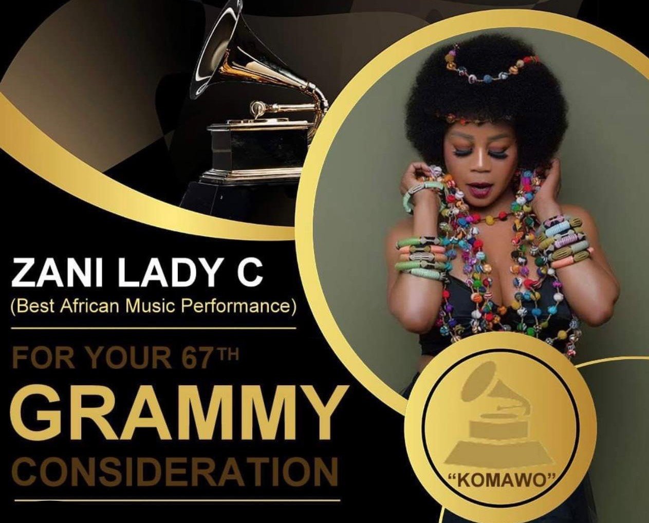 Charles Yimirira Awo Singer, Zani Lady C secures another Grammy Consideration for Ugandan music